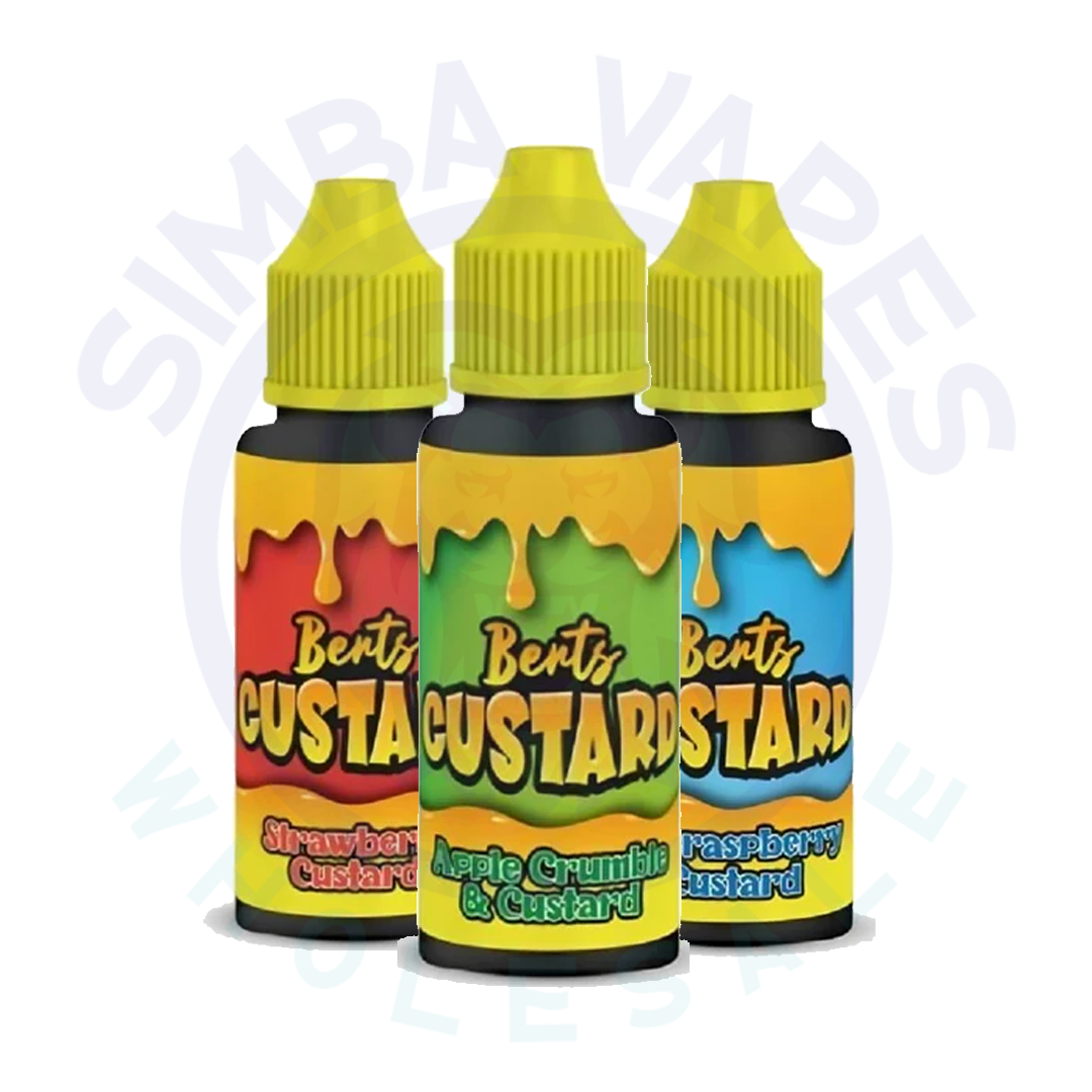 Kingston Berts Custard 100ML Shortfill (Pack Of 10)