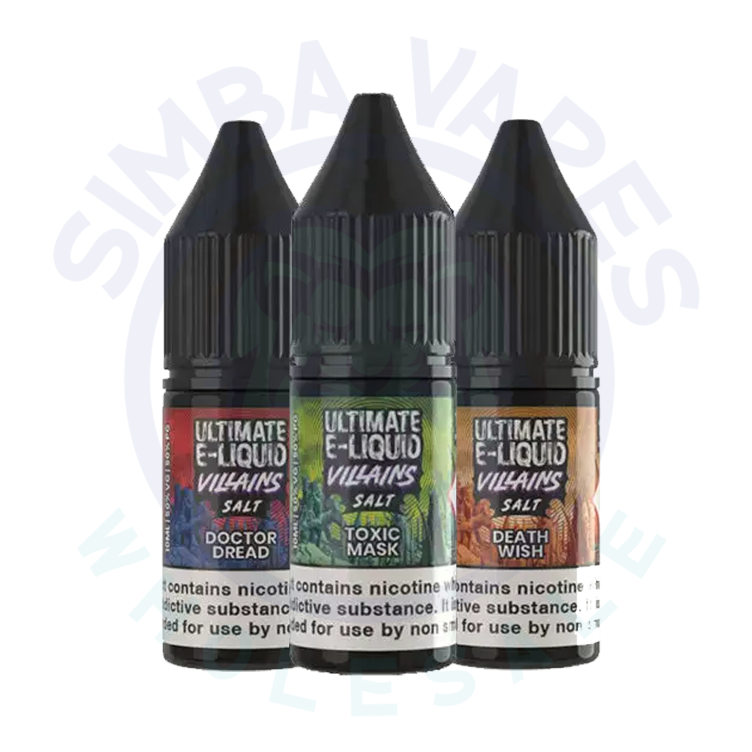 Ultimate E-Liquid Villains 10ML Nic Salt (Pack Of 10)