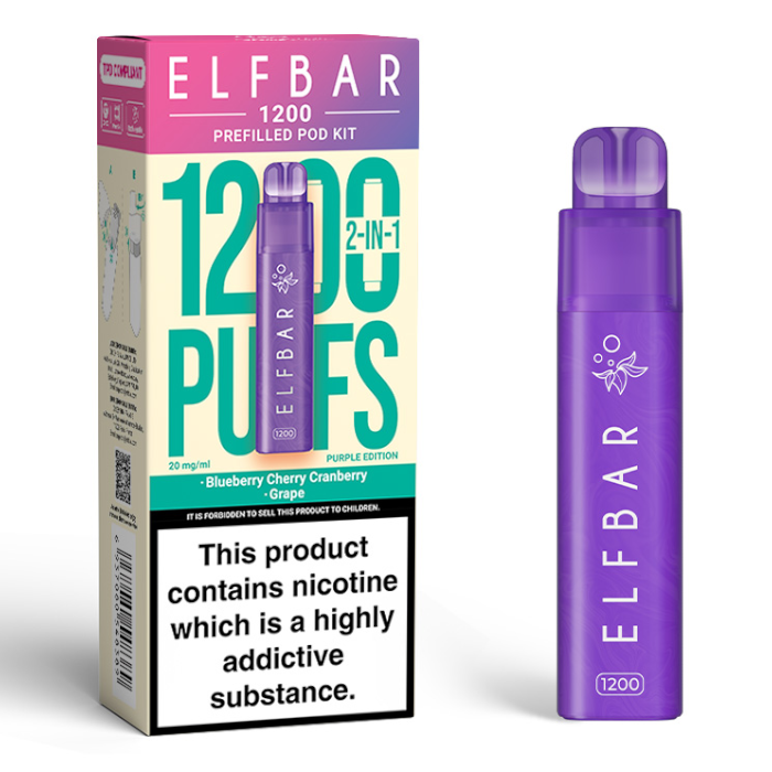 ELF BAR 1200 2 in 1 Prefilled Pod Kit (Box of 5)