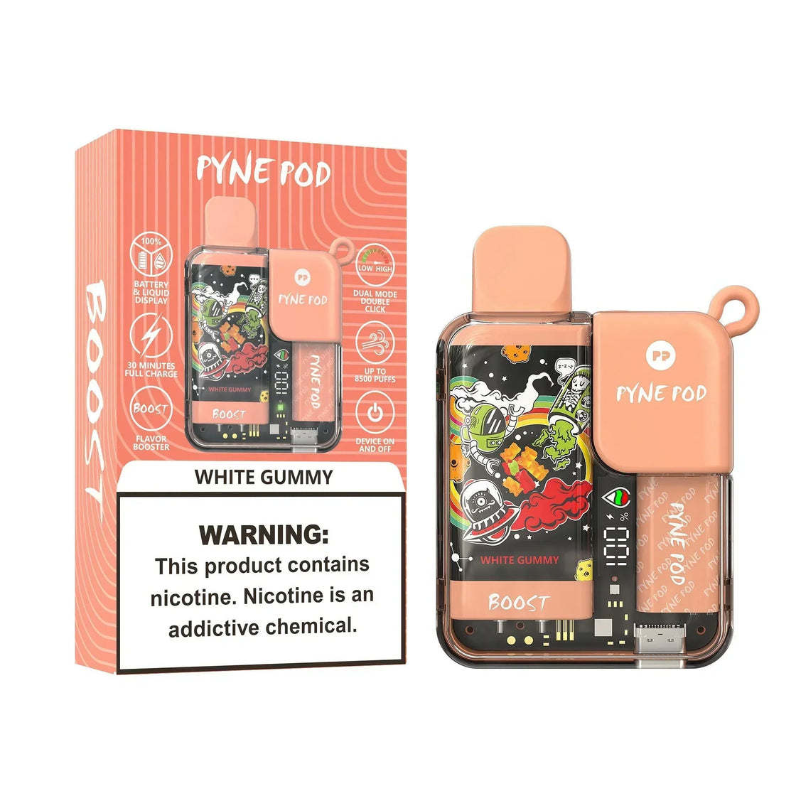 Pyne Pod Boost 8500 Puffs Disposable Vape (Box of 10)