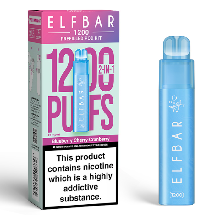 ELF BAR 1200 2 in 1 Prefilled Pod Kit (Box of 5)