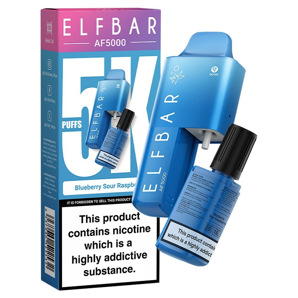 Elfbar AF5000 Puffs Disposable Vape Device - Box of 10 - #Simbavapeswholesale#