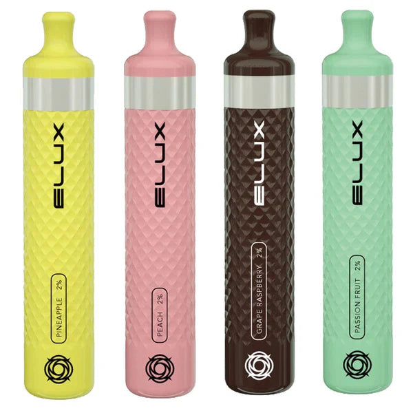 Elux Flow 600 Pineapple, Peach, Grape Raspberry, Passion Fruit flavours