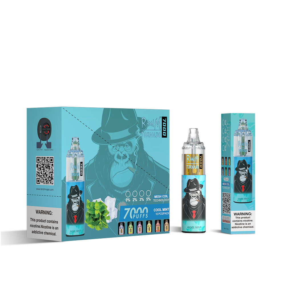 RAndM Tornado 7000 Puffs Disposable Vape (æske med 10 stk)