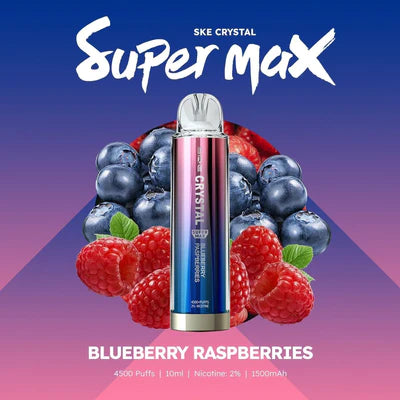 Ske Crystal Super Max 4500 Disposable Vape Pod (æske med 10 stk)