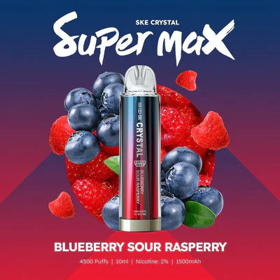 Ske Crystal Super Max 4500 Disposable Vape Pod (æske med 10 stk)