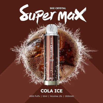 Ske Crystal Super Max 4500 Disposable Vape Pod (æske med 10 stk)