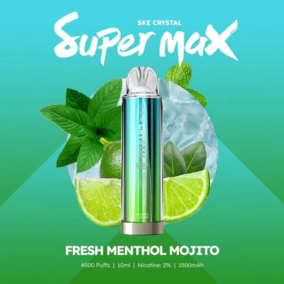 Ske Crystal Super Max 4500 Disposable Vape Pod (æske med 10 stk)