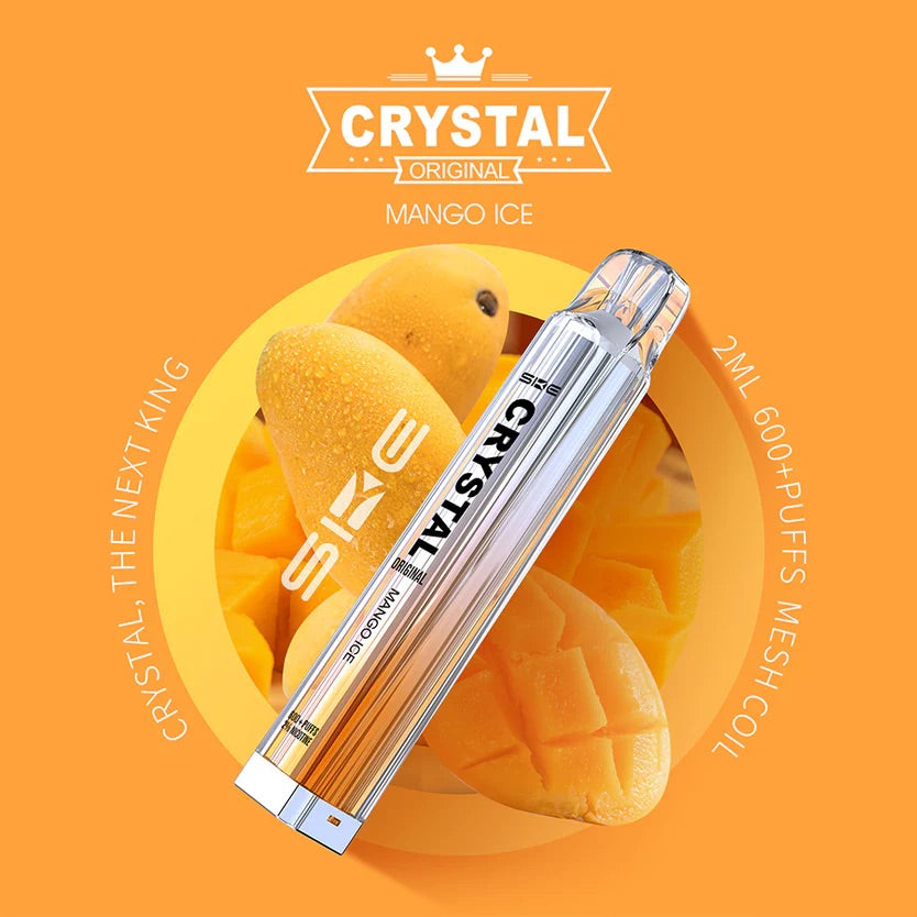 SKE Crystal Bar 600 Puffs Disposable Vape (æske med 10 stk)