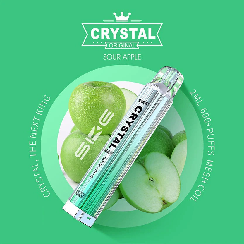 SKE Crystal Bar 600 Puffs Disposable Vape (æske med 10 stk)