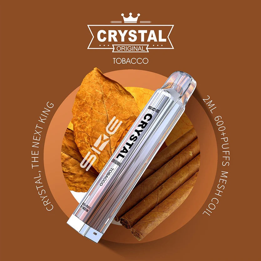 SKE Crystal Bar 600 Puffs Disposable Vape (æske med 10 stk)