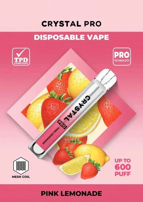 Crystal Pro Bar 600 Puffs Disposable Vape- pack of 10 - simbavapes